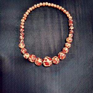 Animal Print Beaded Bracelet | Graduated Statement Jewelry on Elastic Band